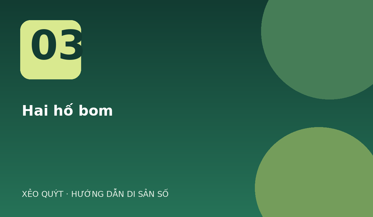 Hai hố bom